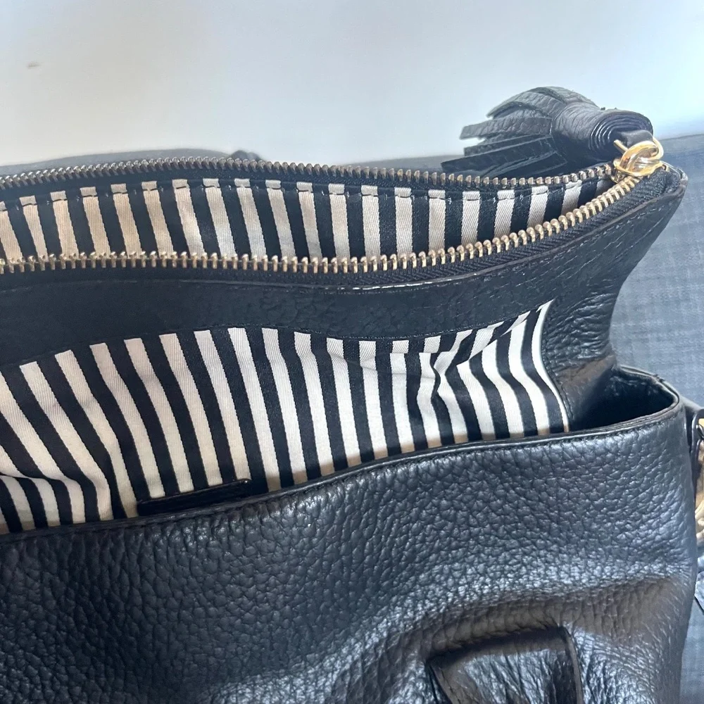 Like New Kate Spade Bag Black Leather Southport Avenue Carmen Convertible - Picture 4 of 8